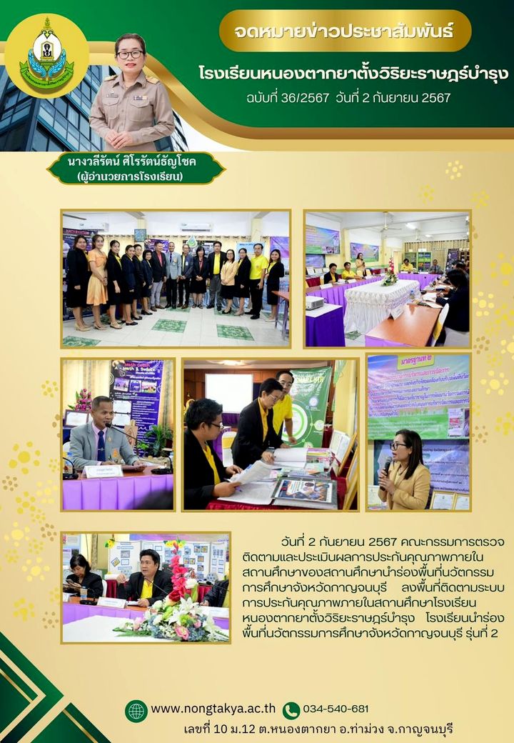 ประเมินผลการประกันคุณภาพภายในสถานศึกษาของสถานศึกษานำร่องพื้นที่นวัตกรรม 2567