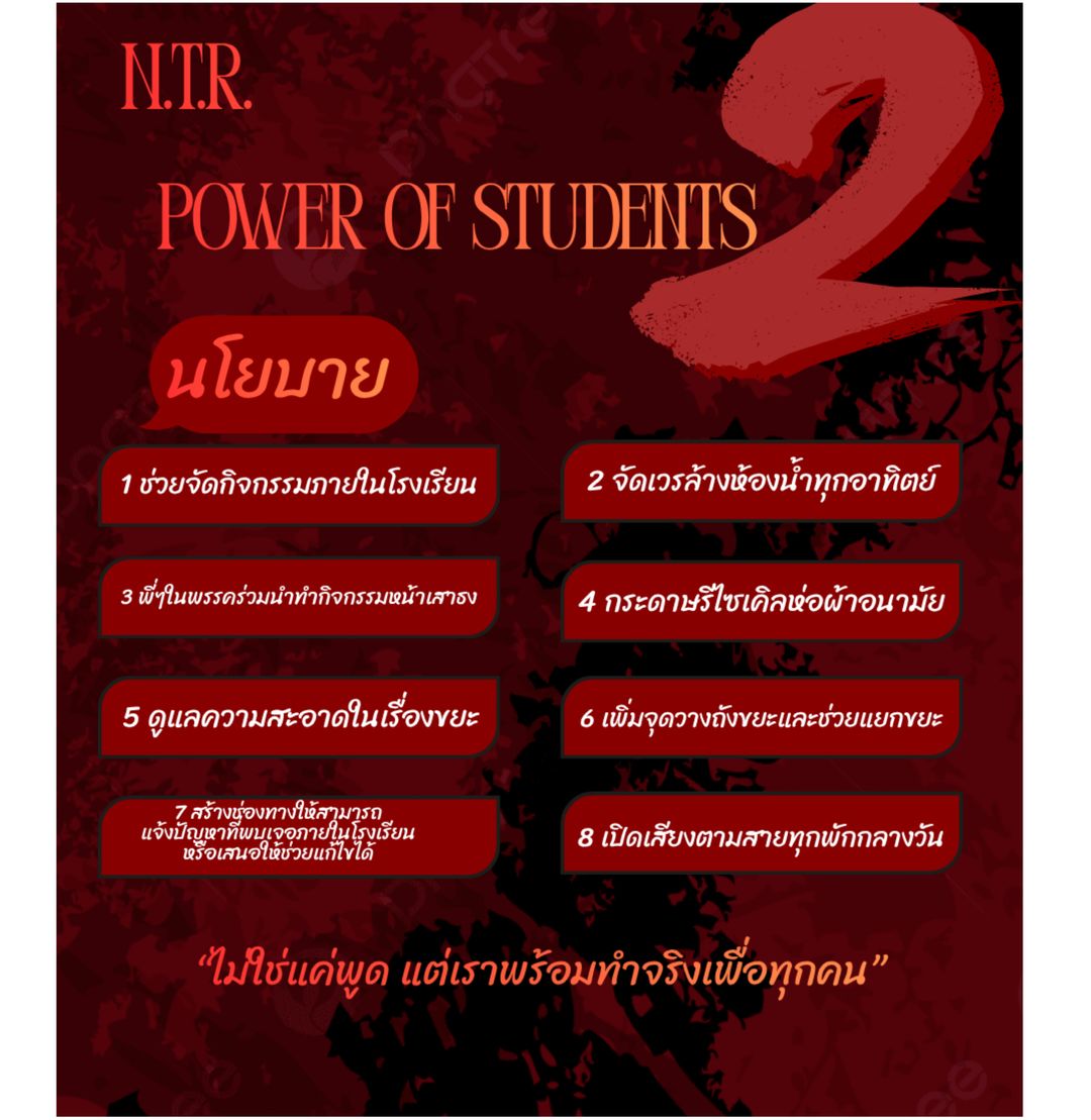 ภาพเพิ่มเติมของ N.T.R POWER OF STUDENTS เบอร์ 2